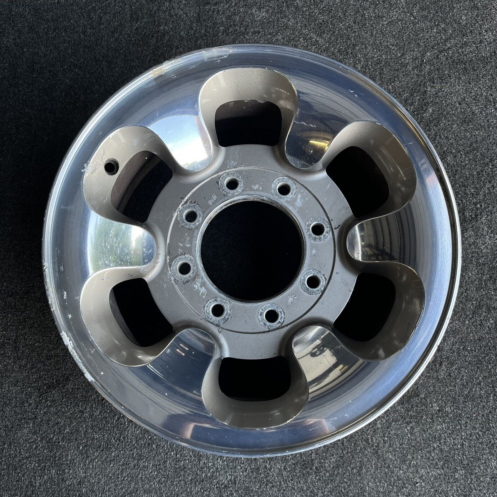 SINGLE 16 INCH WHEEL/RIM FORD F-250, F350 SRW 2003-2004 OEM TAN ...
