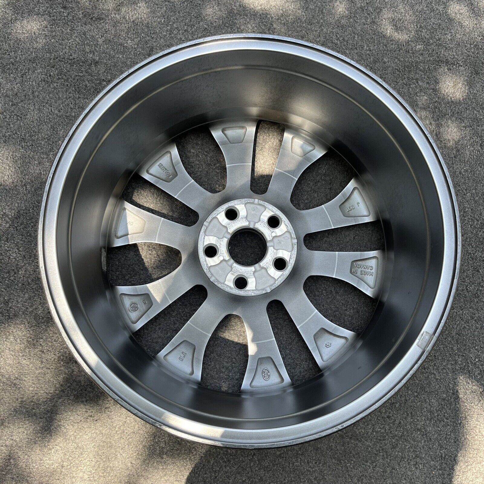 SINGLE 19 INCH WHEEL TOYOTA RAV4 2019-2024 GENUINE OEM HYPER SILVER ...
