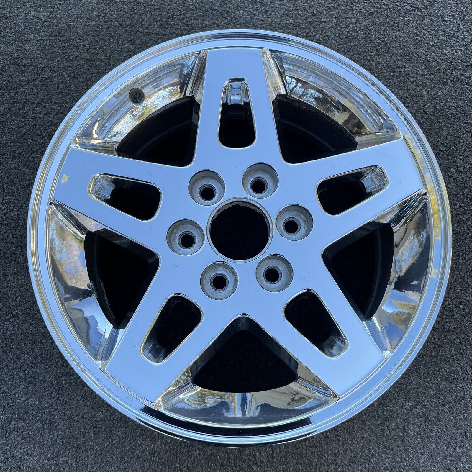 SINGLE 18 INCH WHEEL/RIM GMC SIERRA 1500 2008-2012 OEM GENUINE CHROME ...