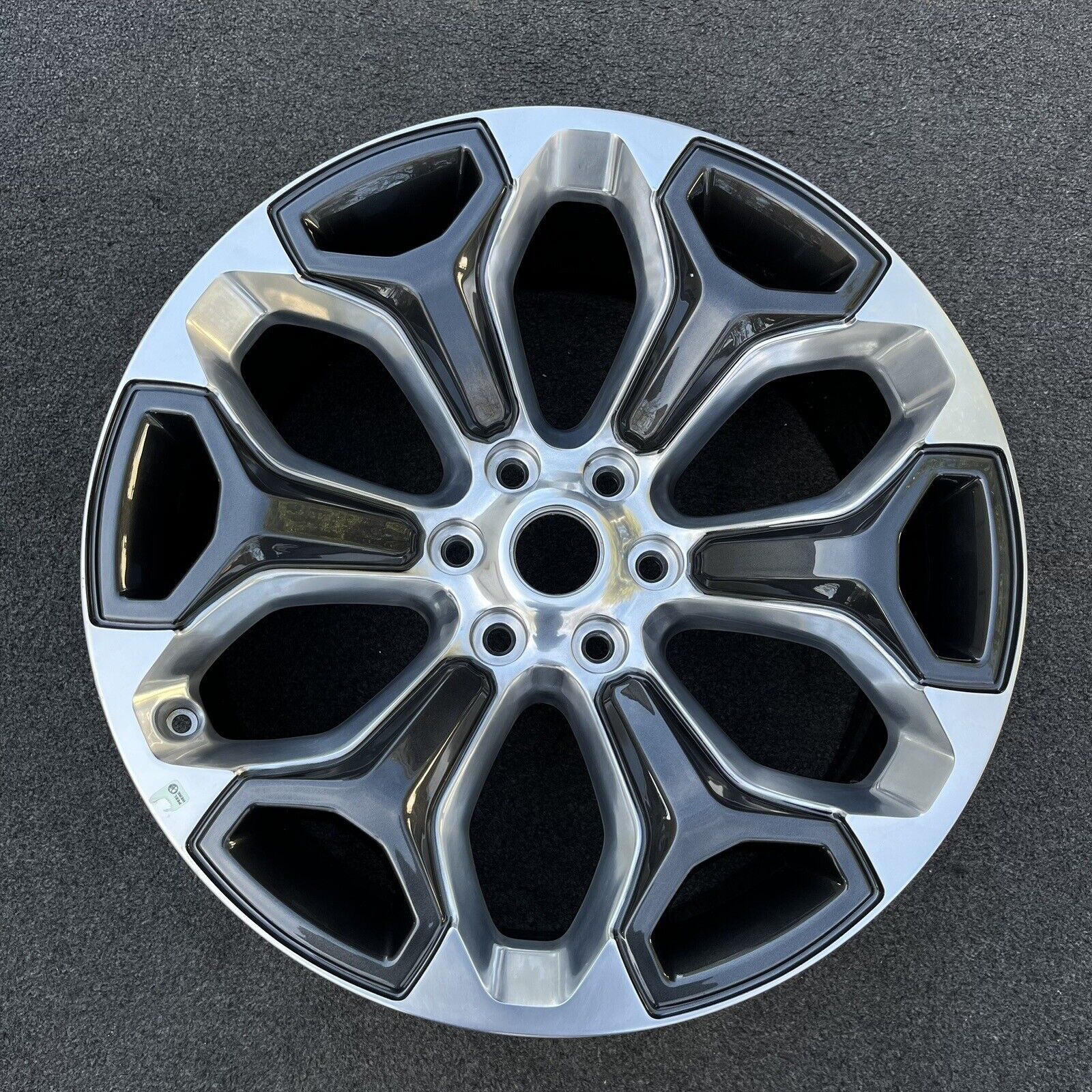 SINGLE 22 INCH WHEEL/RIM DODGE RAM 1500 2019-2024 OEM CHARCOAL POLISHED ...