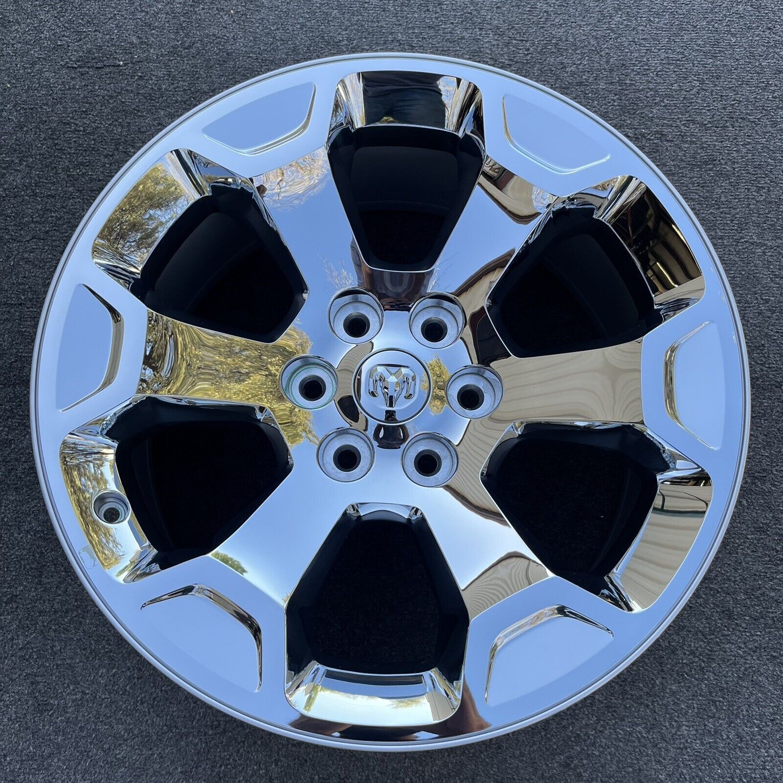 R. Dodge Rim SINGLE 20 INCH WHEEL/RIM DODGE RAM 1500 2019-2022 OEM GENUINE CHROME ...