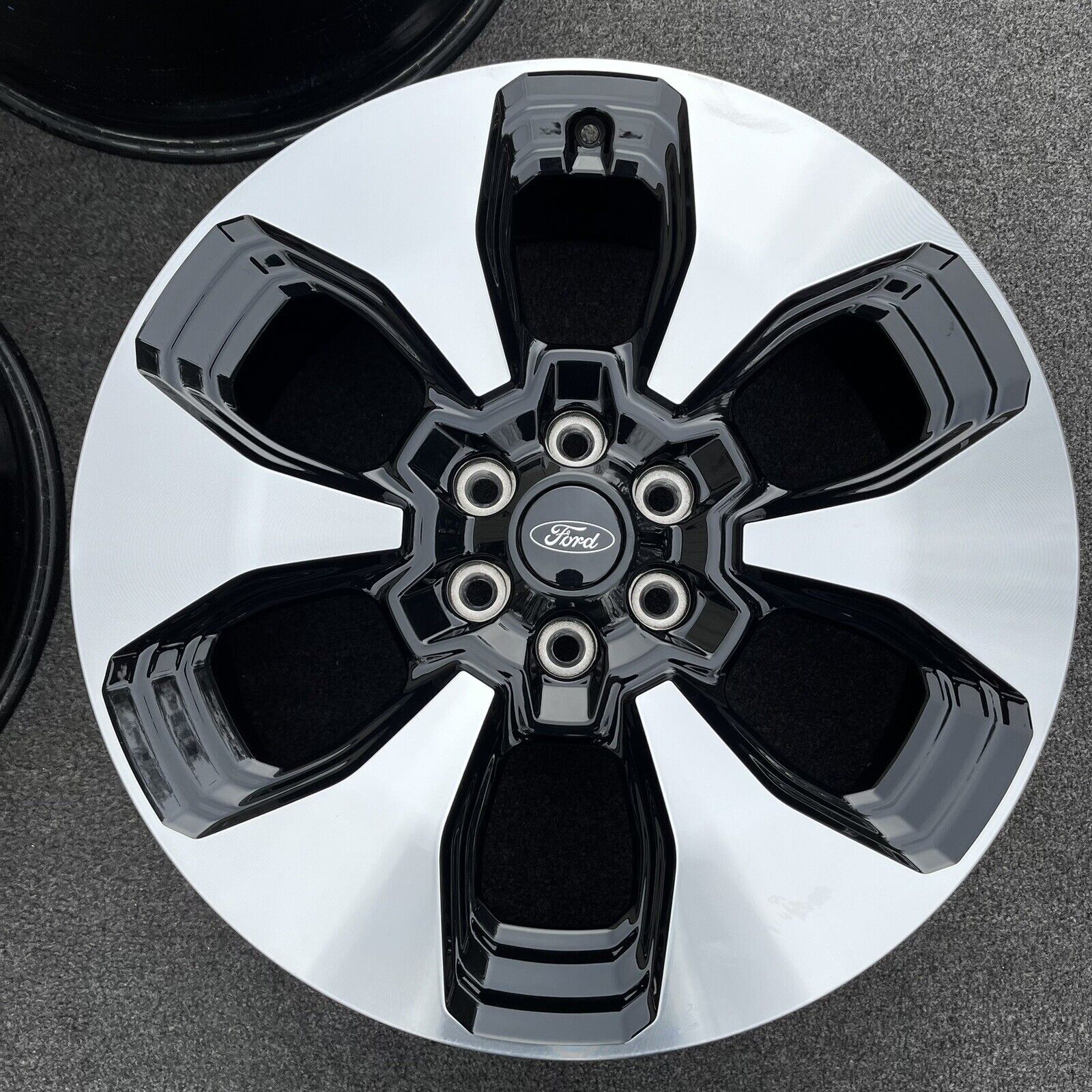 SINGLE 22 INCH WHEEL/RIM FORD F150 LIGHTNING 2022-2024 OEM BLACK ...